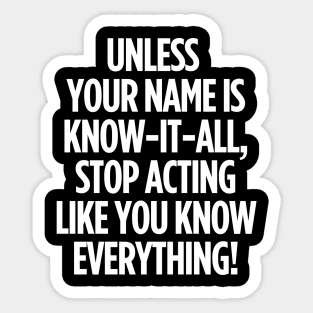 I'm just saying! Sticker